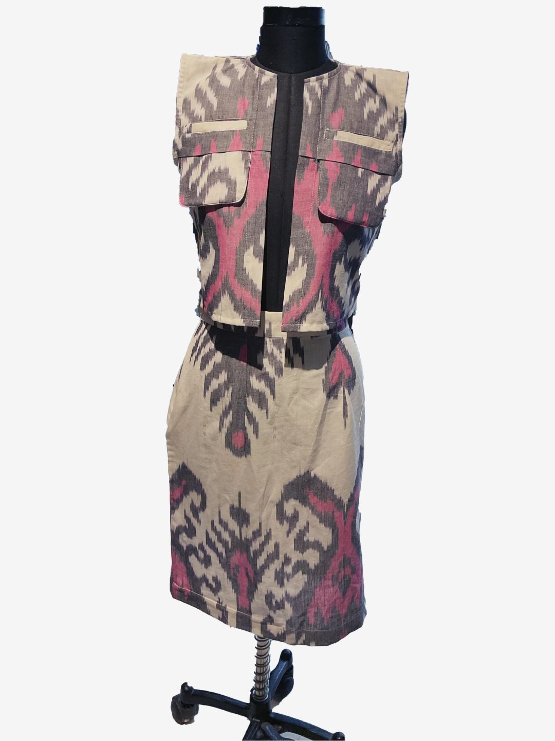 423 PINK HANDLOOM CO-ORD SET