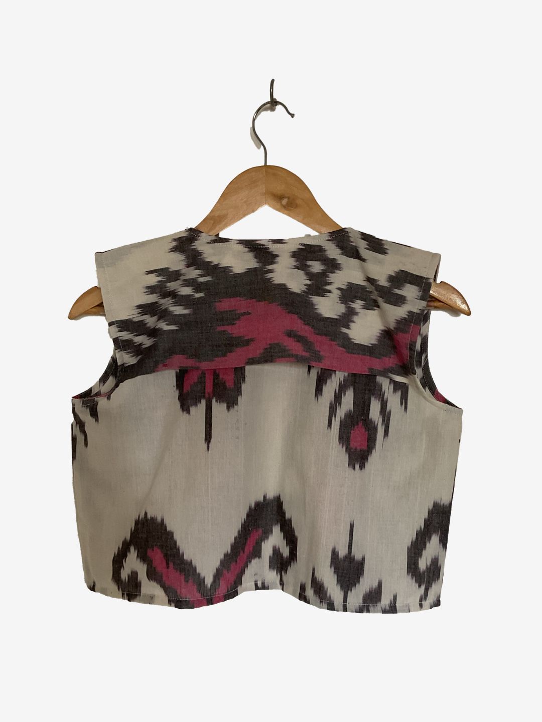 423 Pink handloom vest