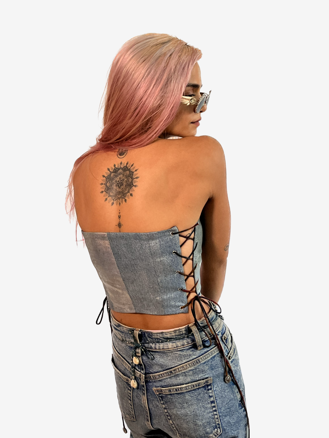 Reversible Denim Corset
