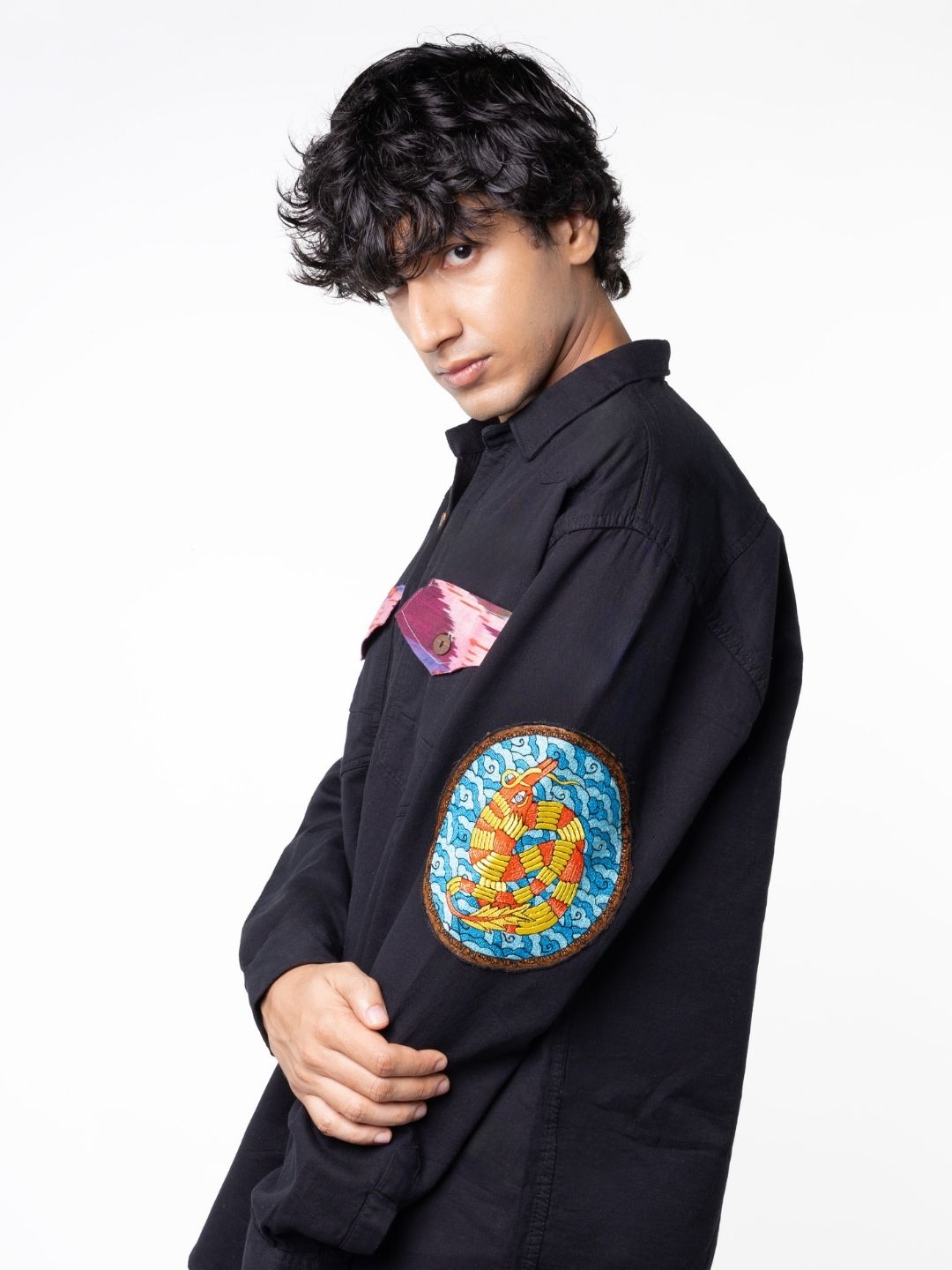 Dragon's Fury Patchwork Shirt
