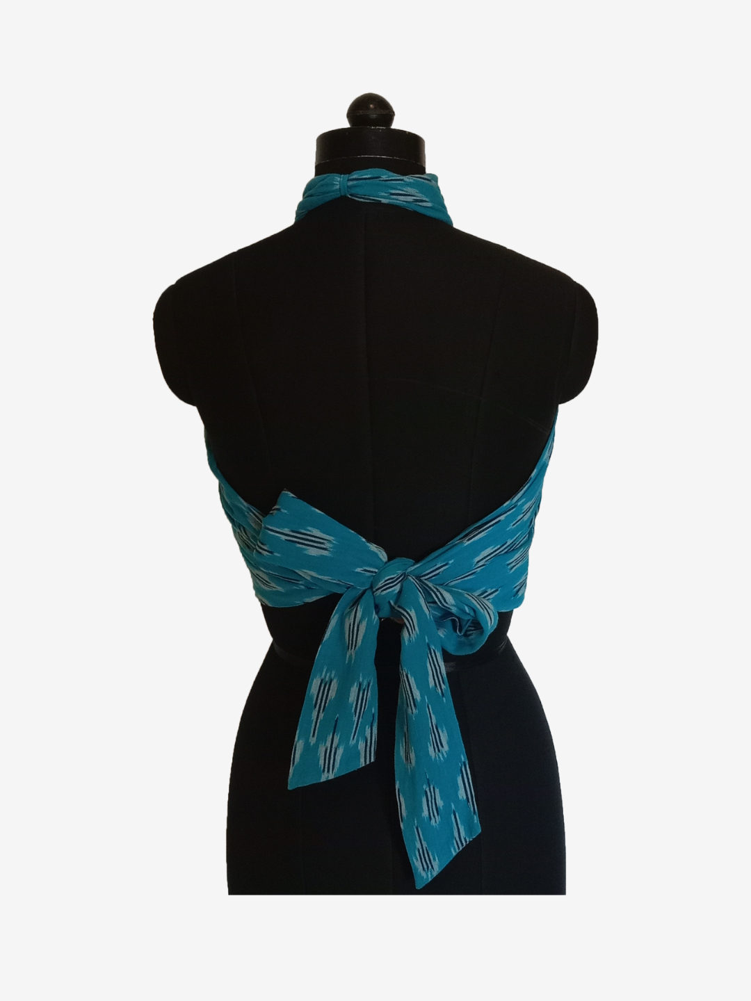 Blue wrap top