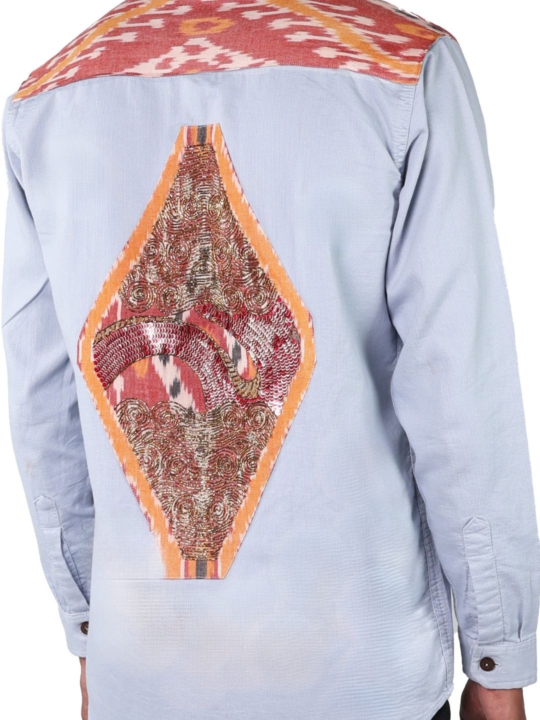 Fire Born Patchwork Shirt