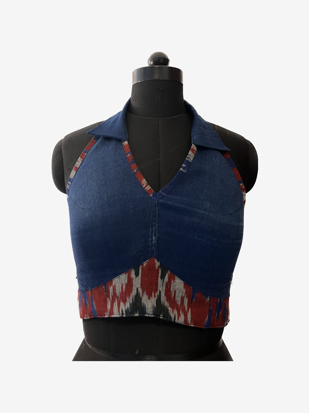 Upcycled denim top