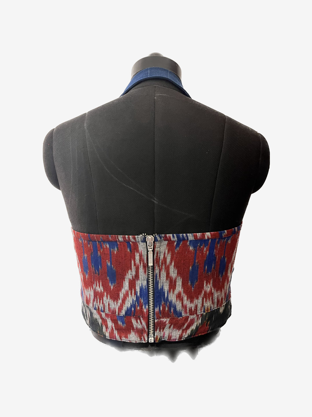 Upcycled denim top