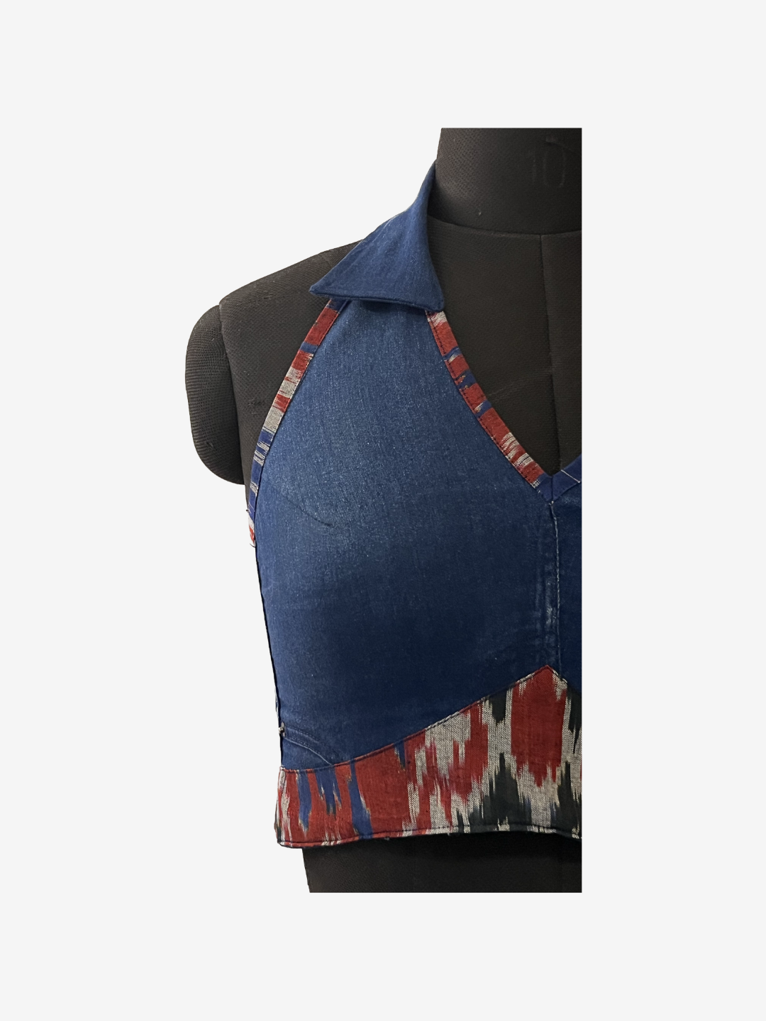 Upcycled denim top