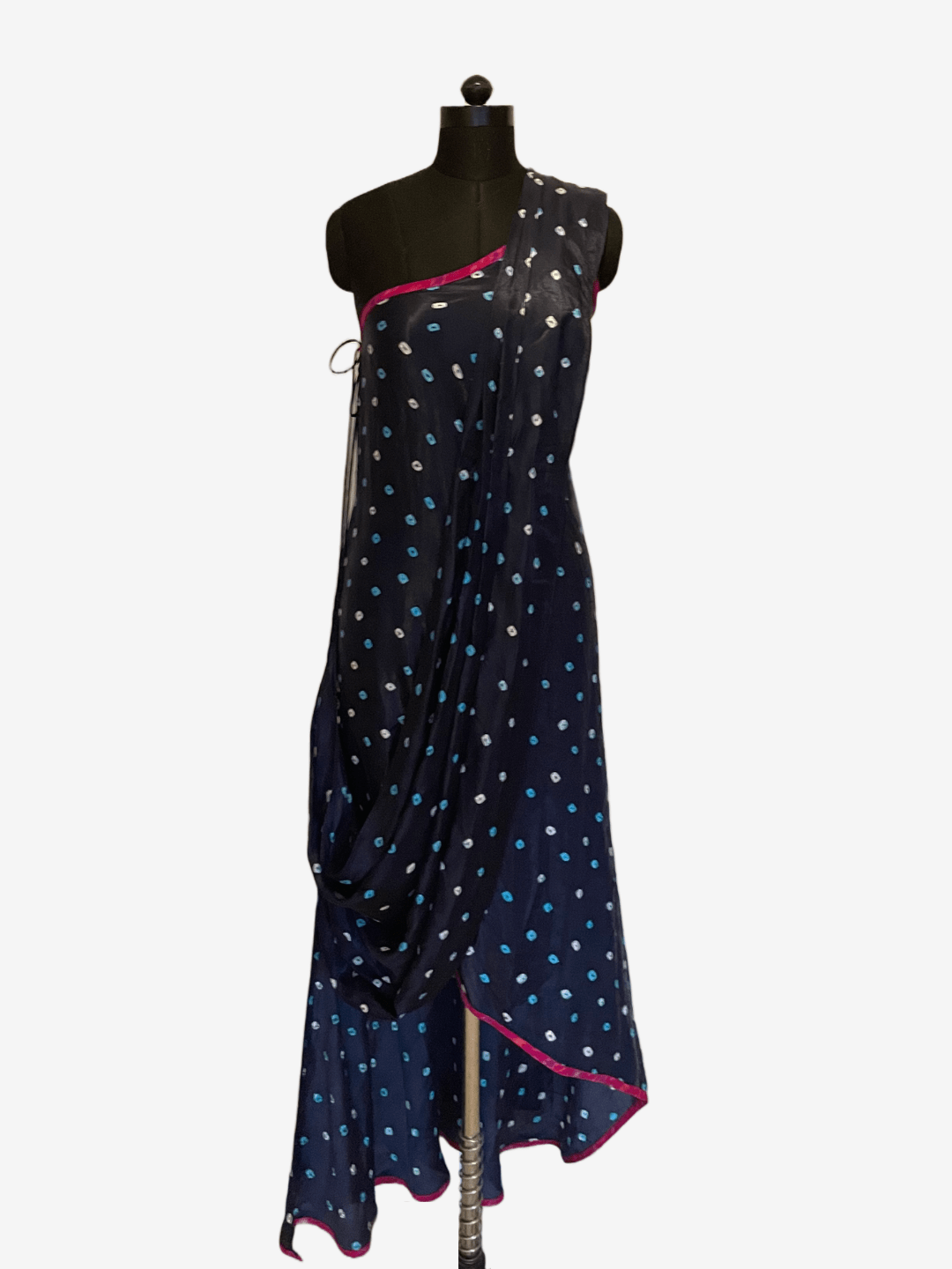 Indigo Drapped Saree