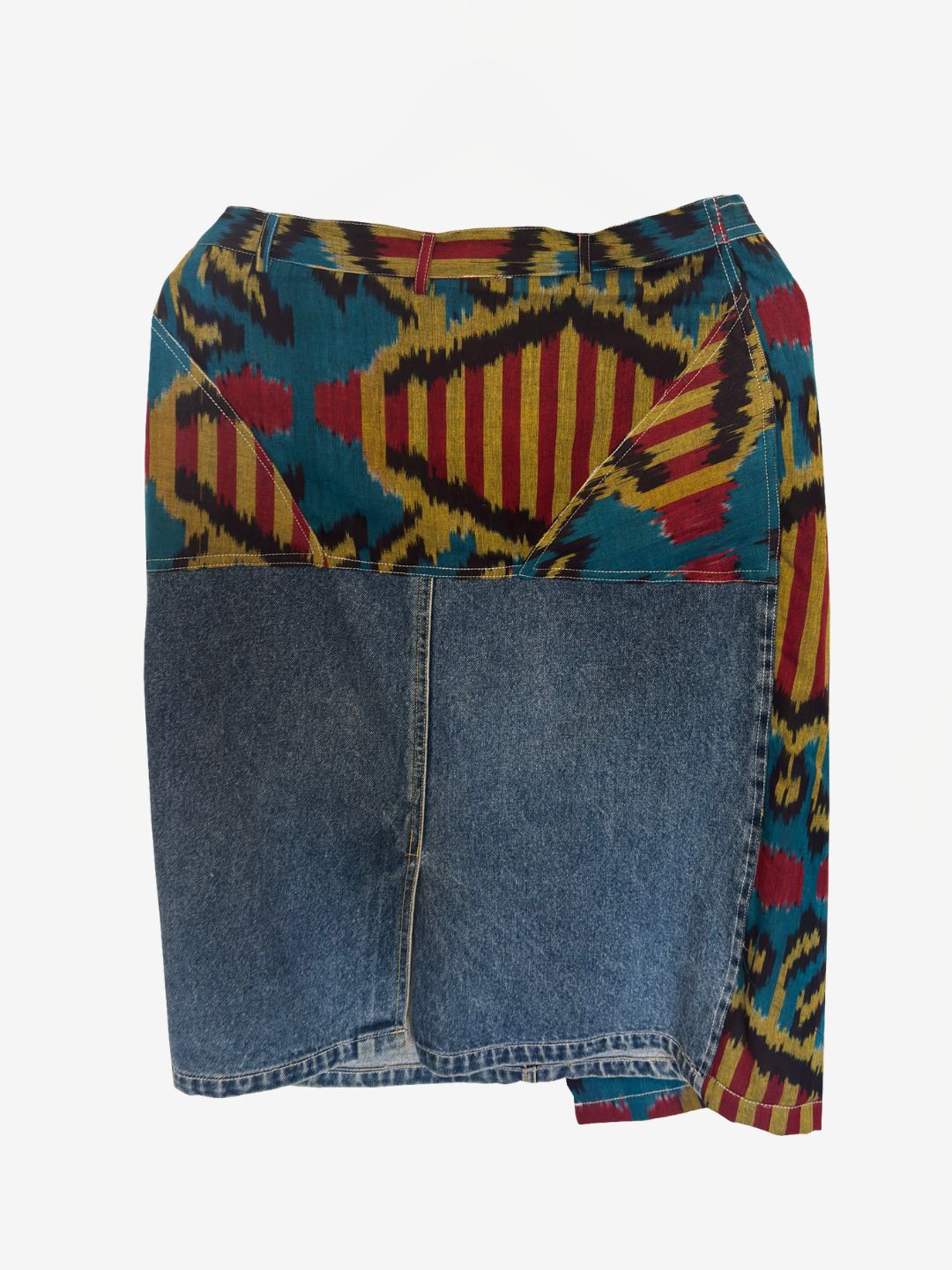 The Ikat Story X Red empress Skirt