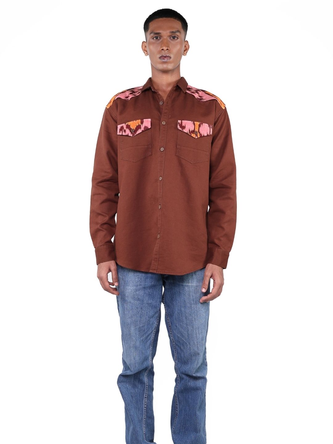 Eternal Flame Patchwork Shirt