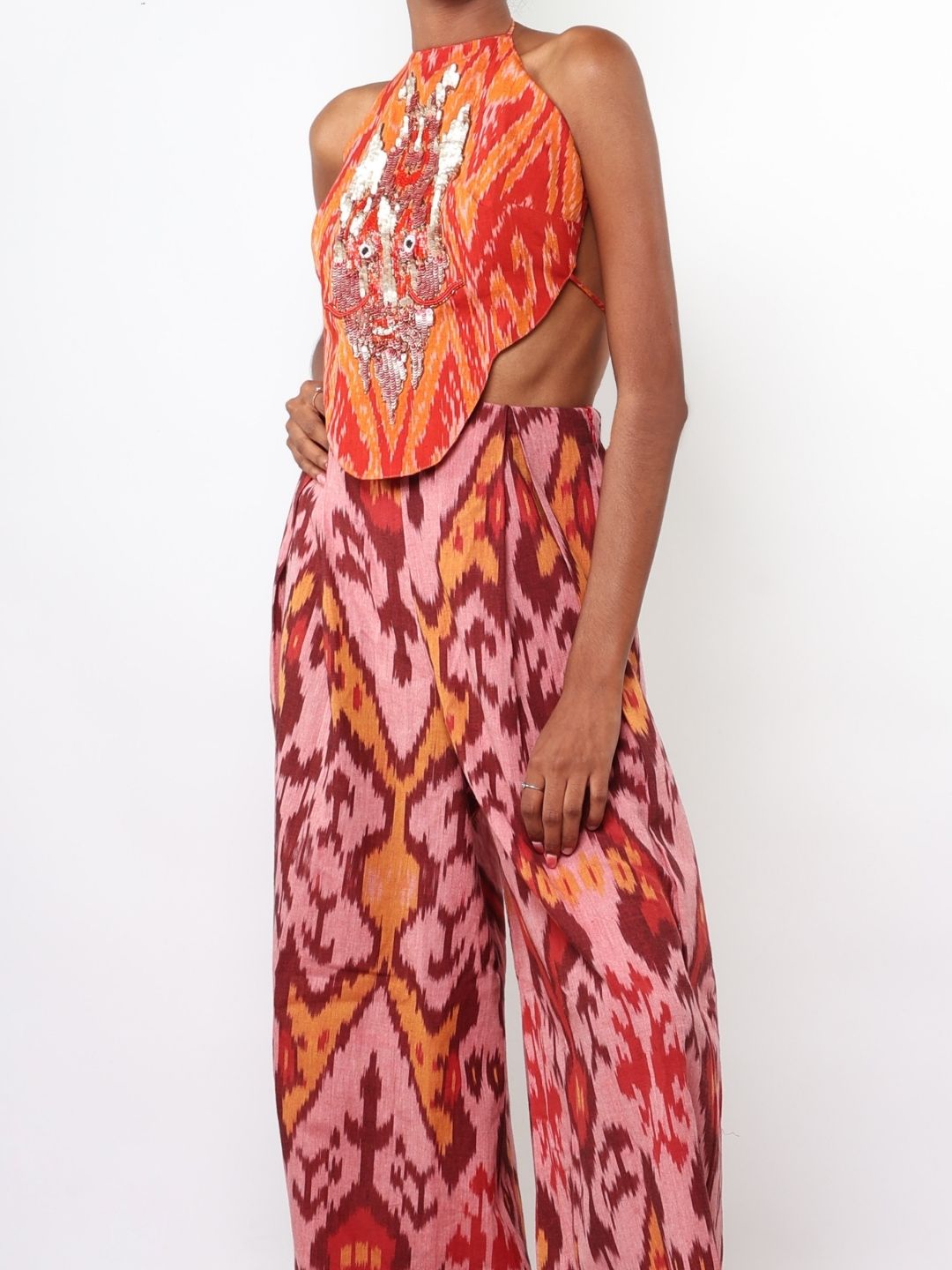 Flame Weaver Tie-Up Top