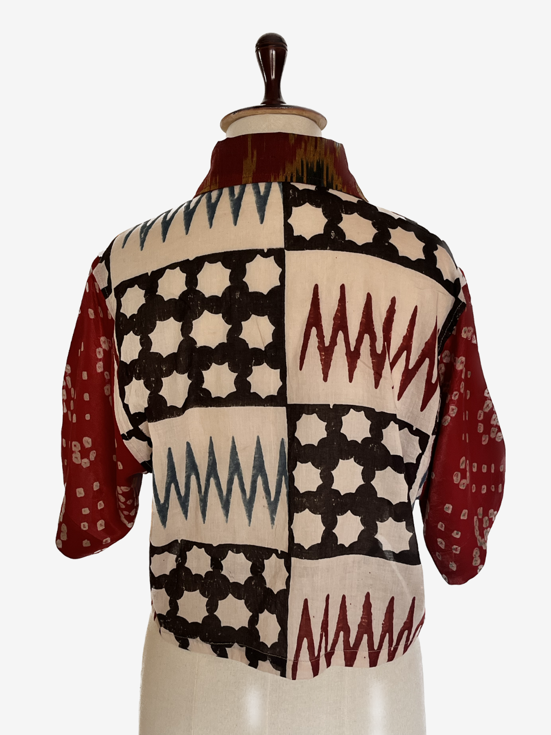 Patch-maker cropped shirt