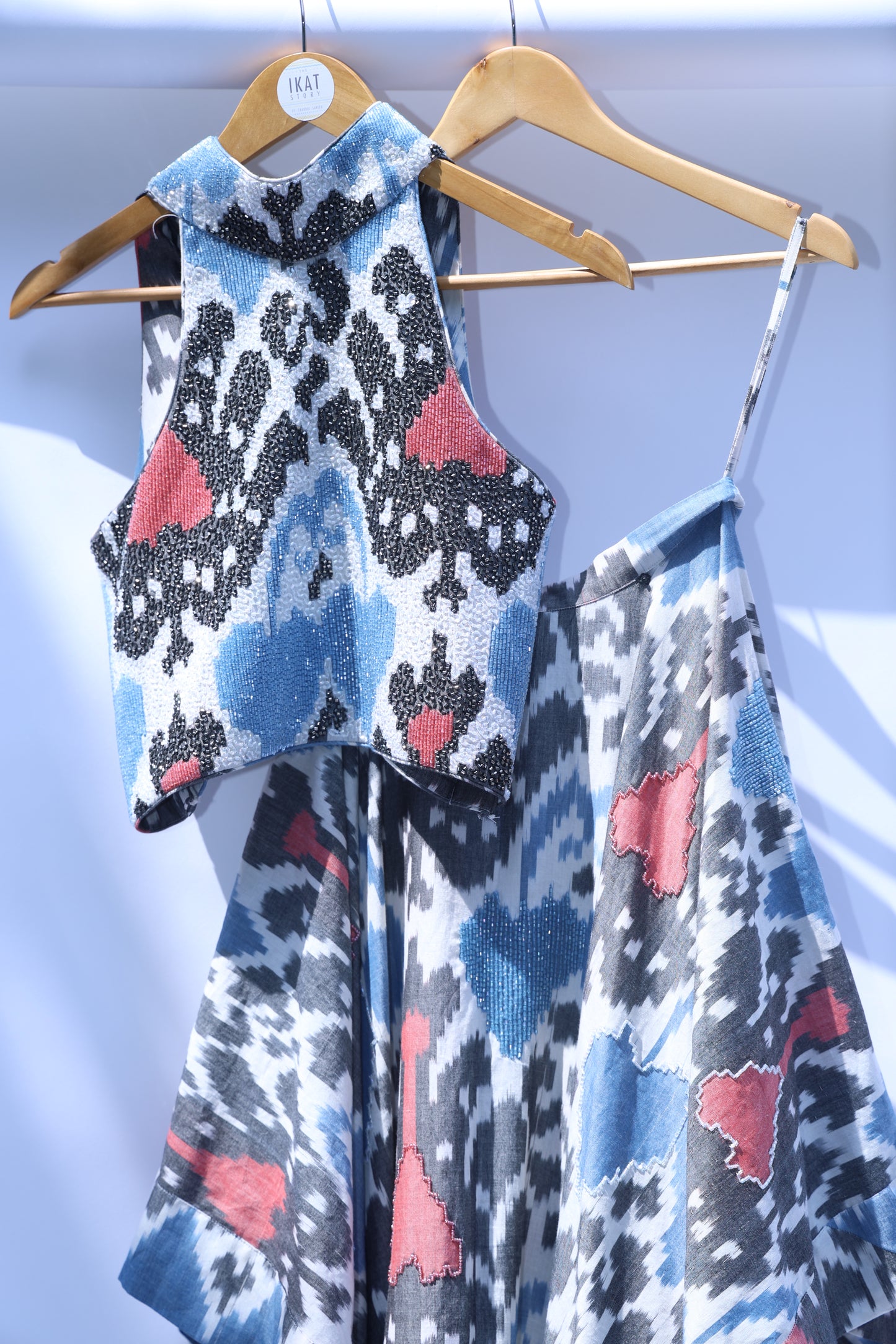 Halter Embroidered Top