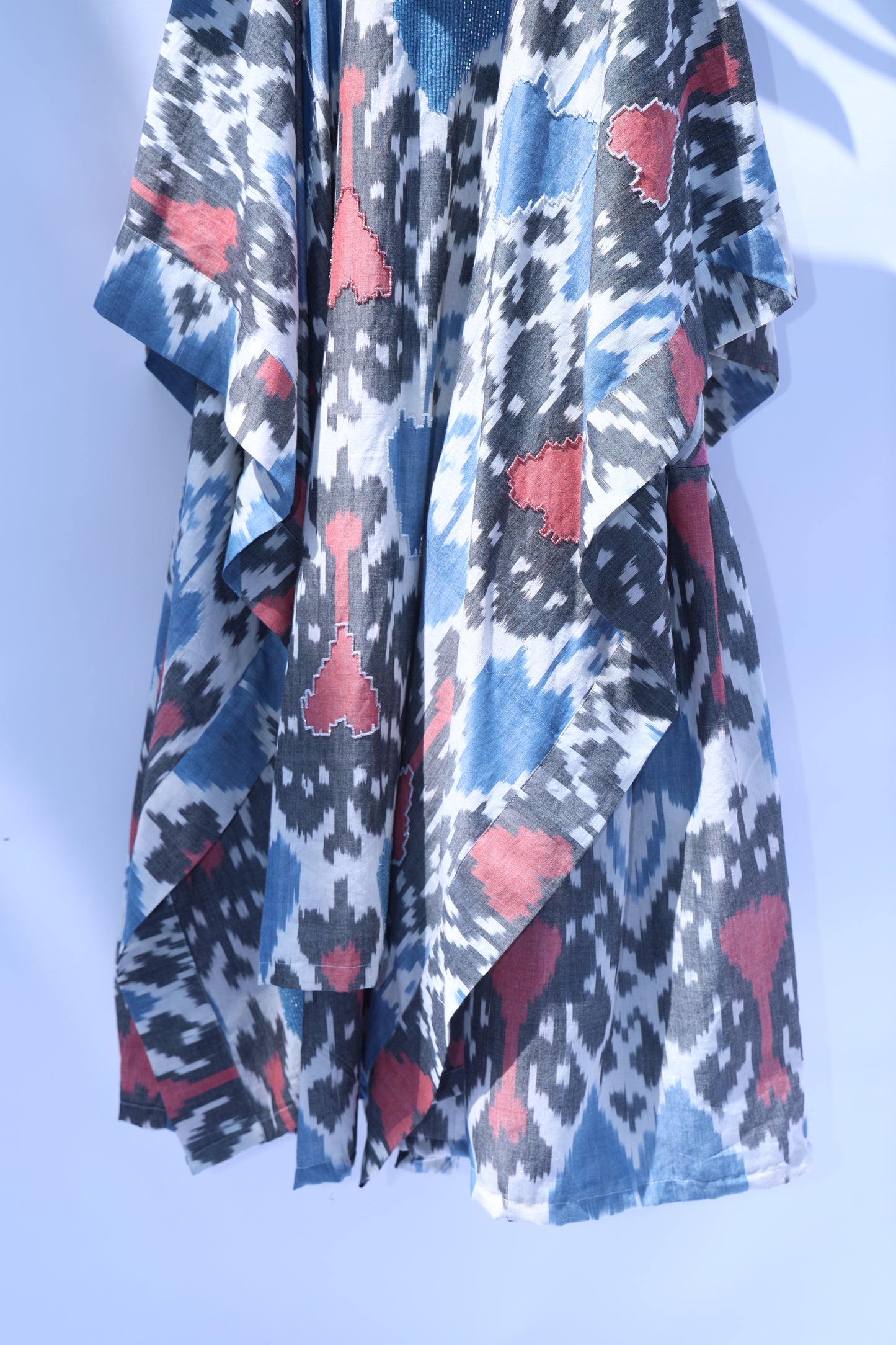 Ikat Embroidered Skirt