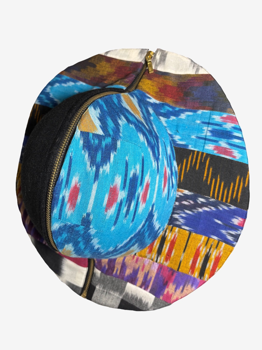 Zipper Patchwork Hat