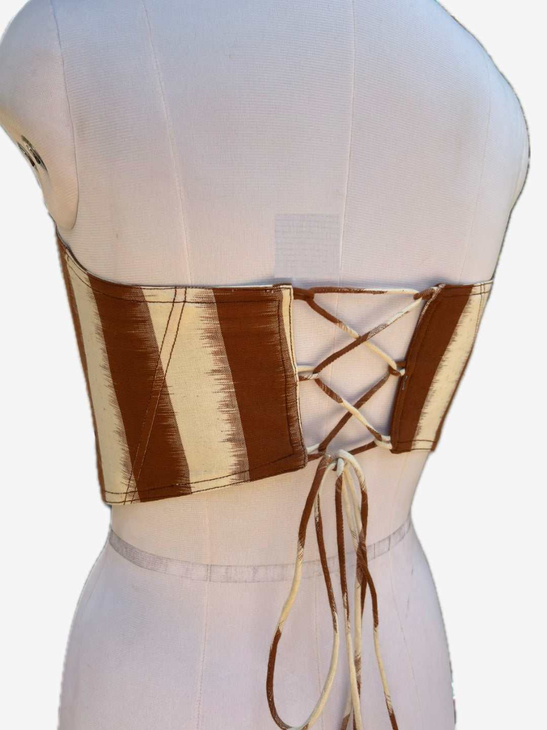 Brown stripe Corset