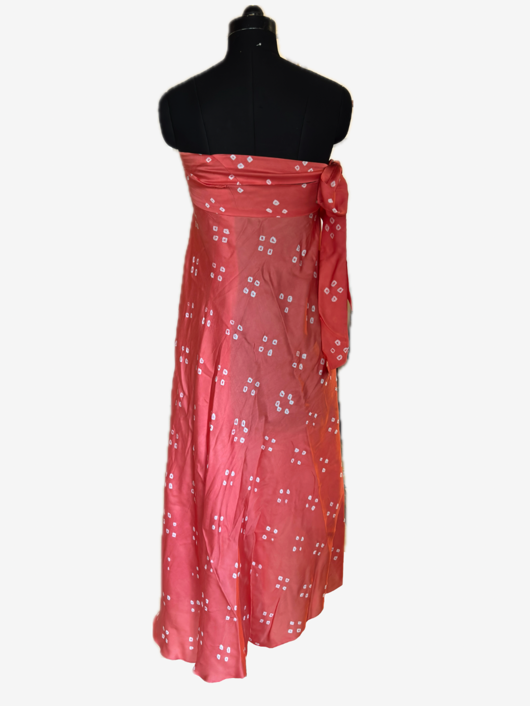 Pink Bandhani Wrap dress