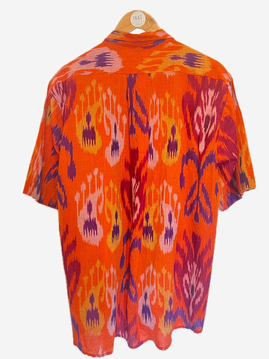 Orange Ikat Shirt