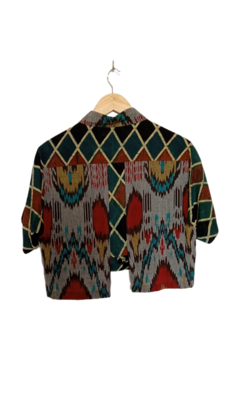 Patch-maker cropped shirt