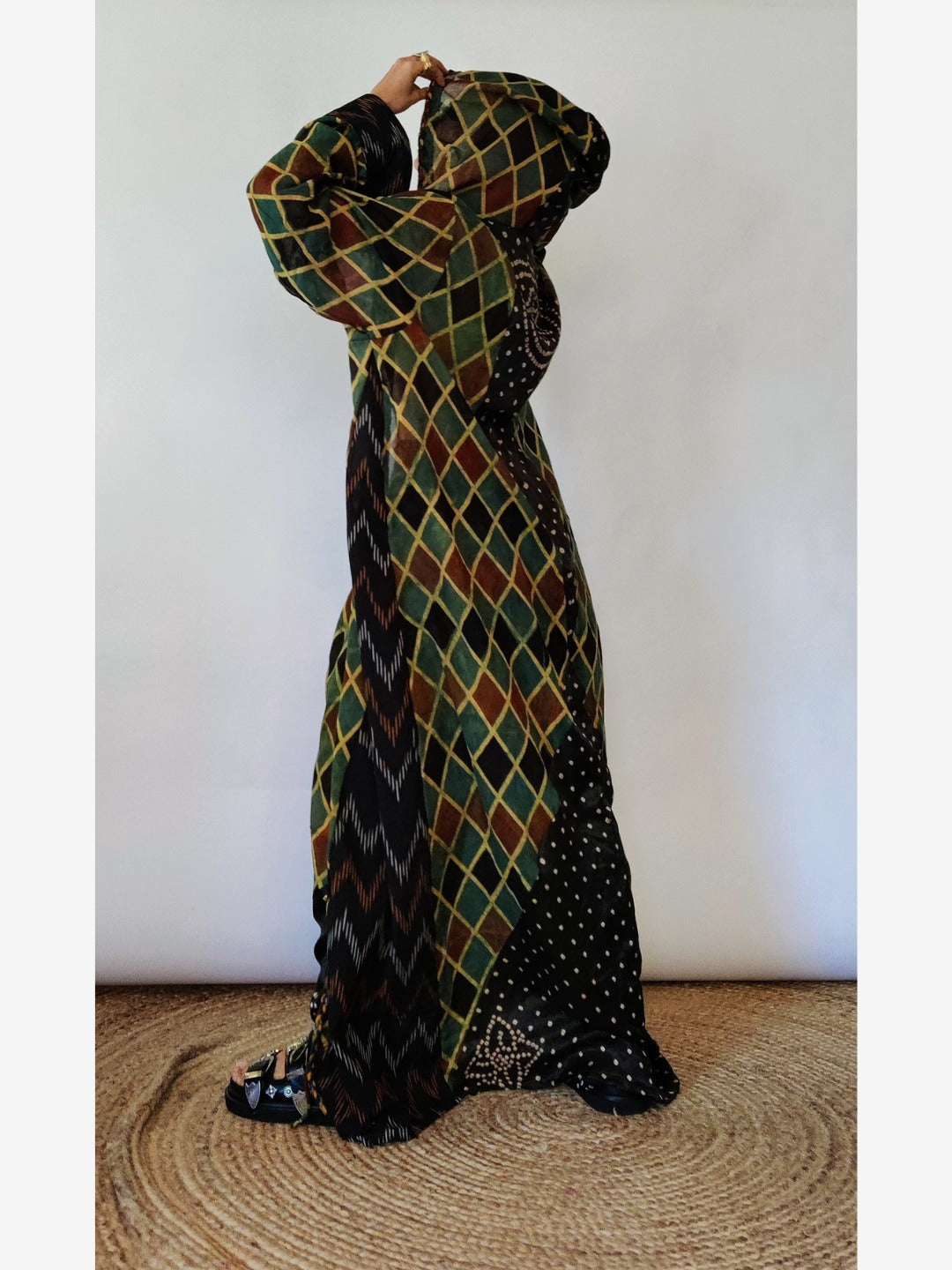 Braided Ikat Mul cape