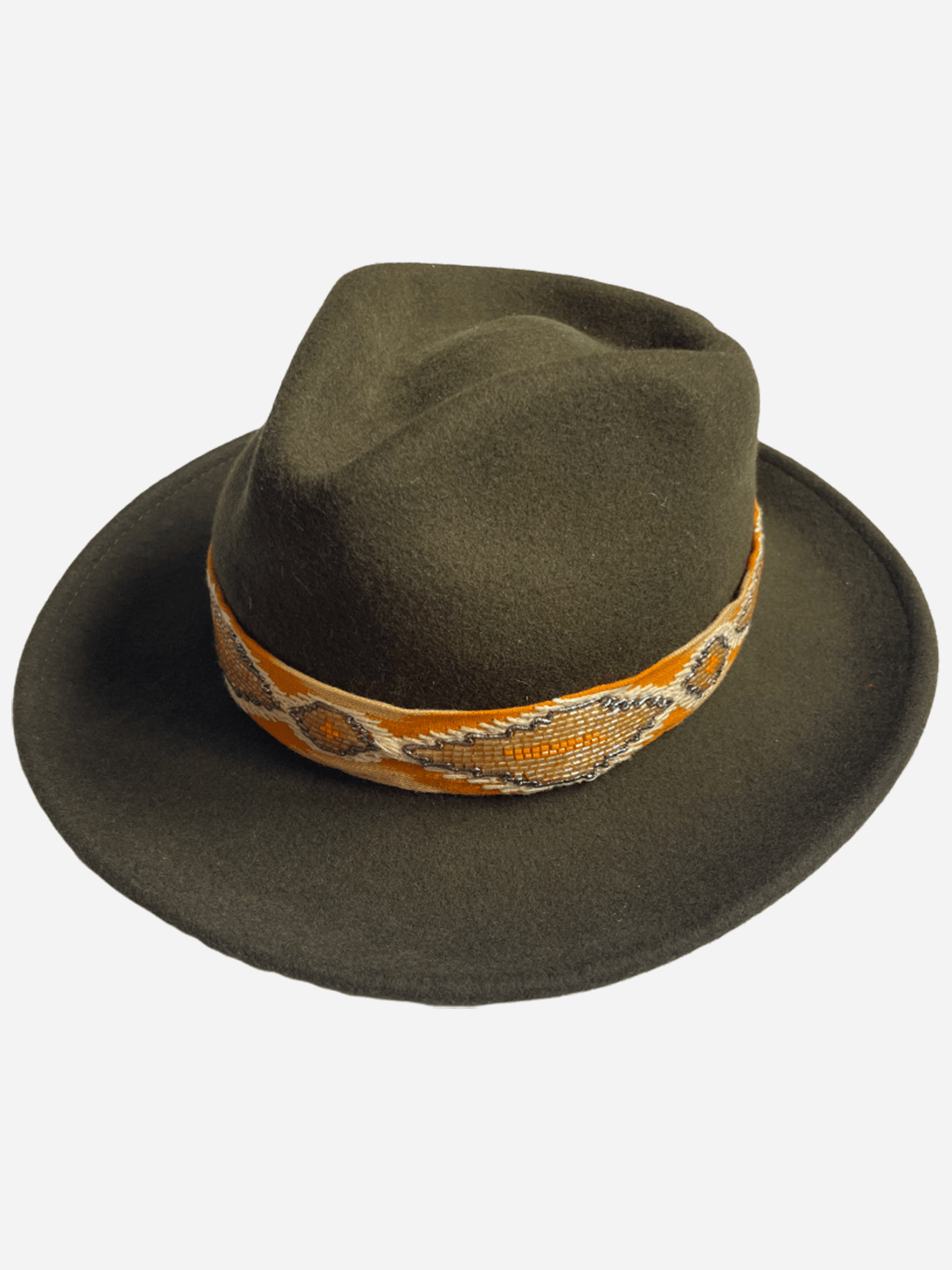 Embroidered Ikat Hat