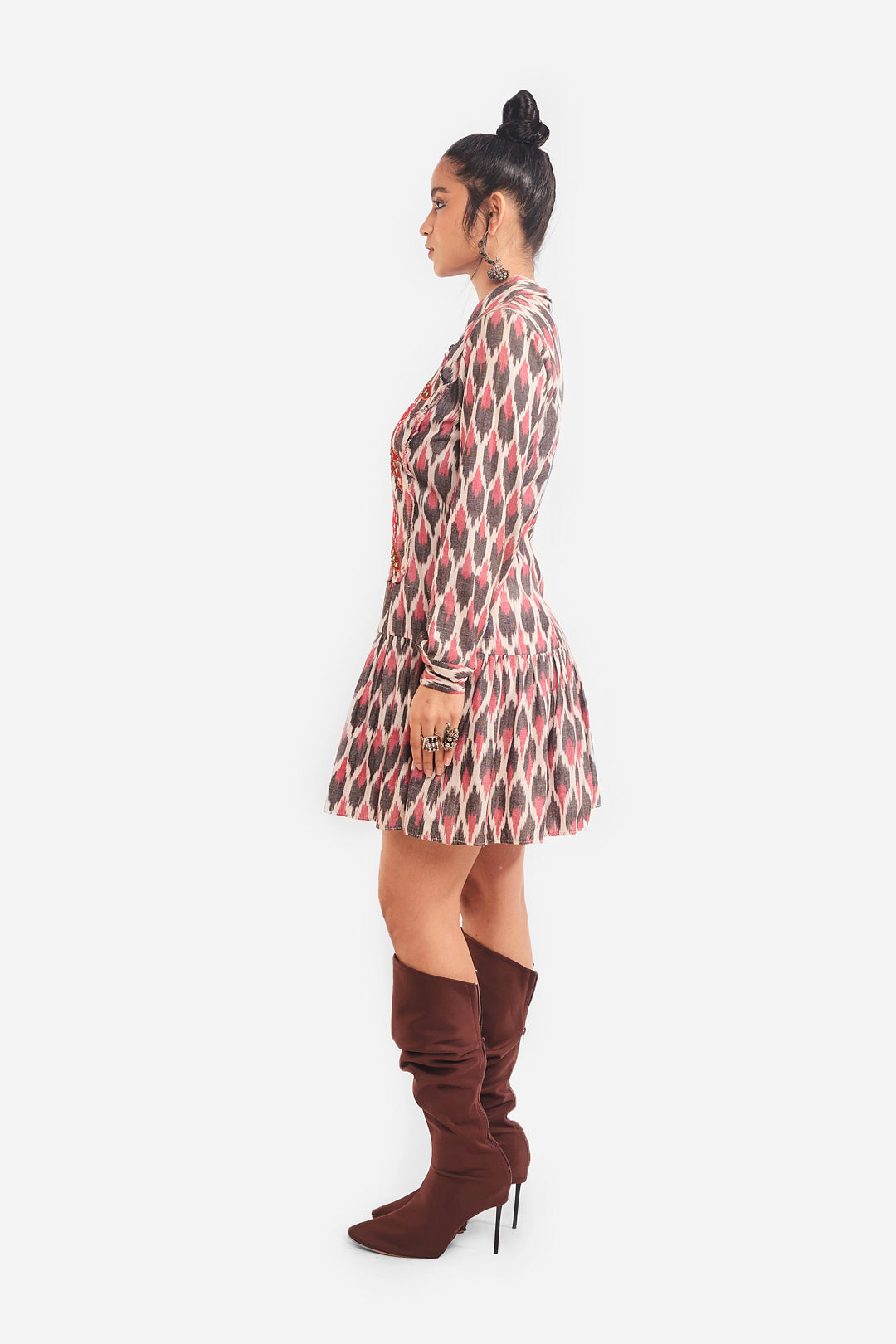 Embellished Skater Dress