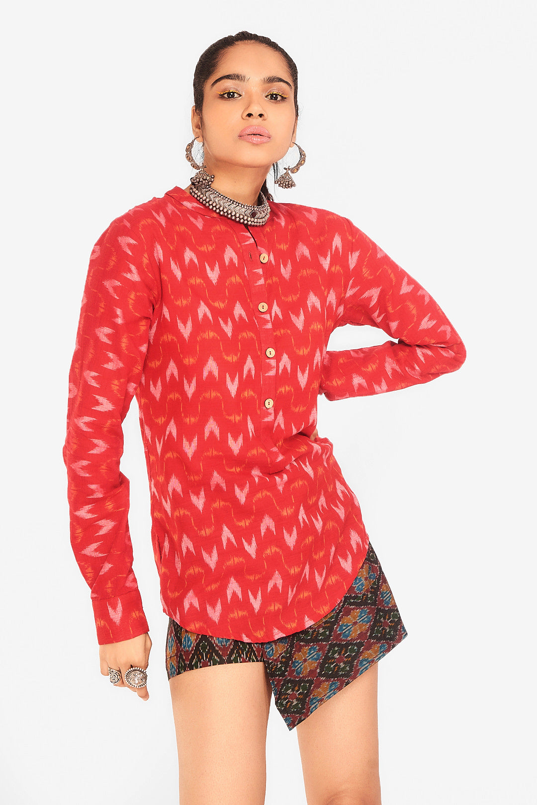 Handloom Ikat Tee