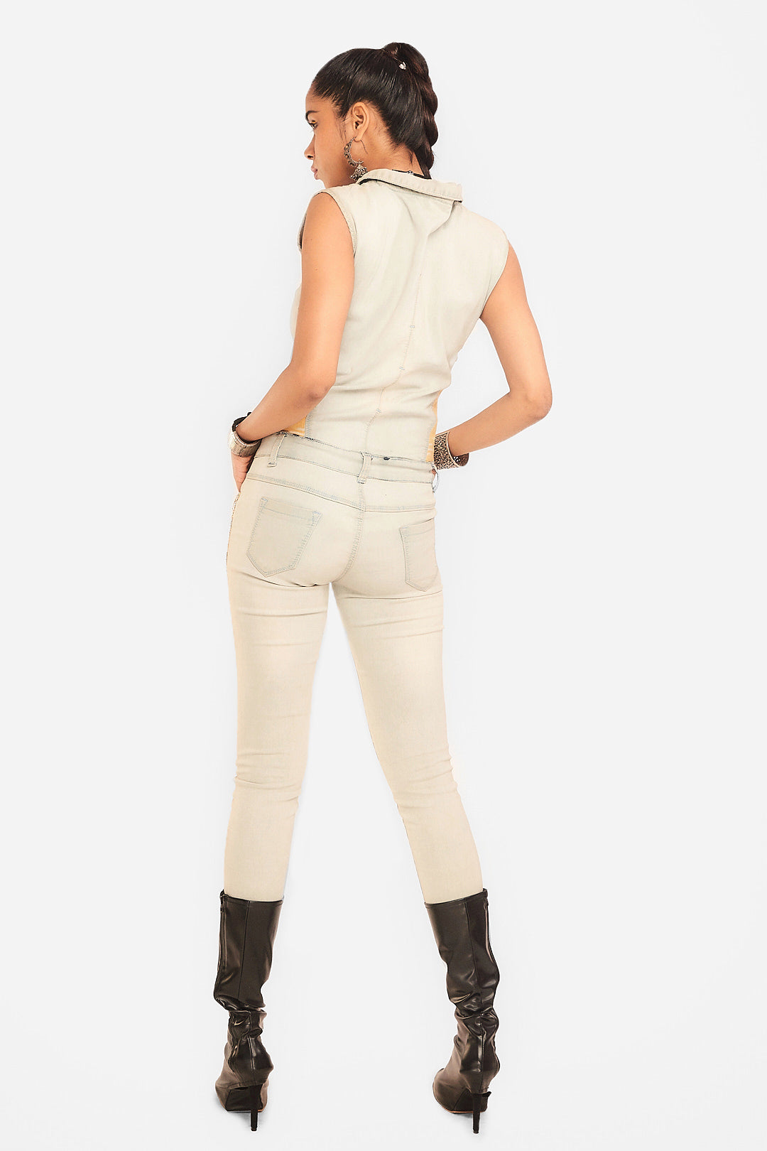 IkatDenim Jumpsuit
