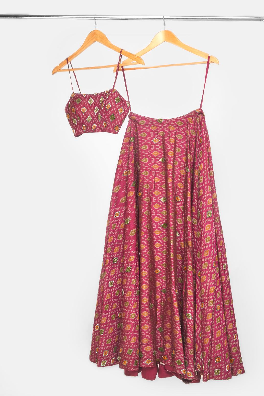 Ikat Lehenga