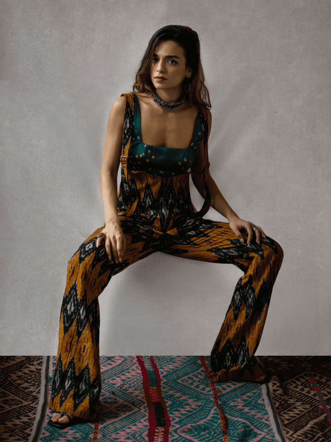 Ikat Dungaree