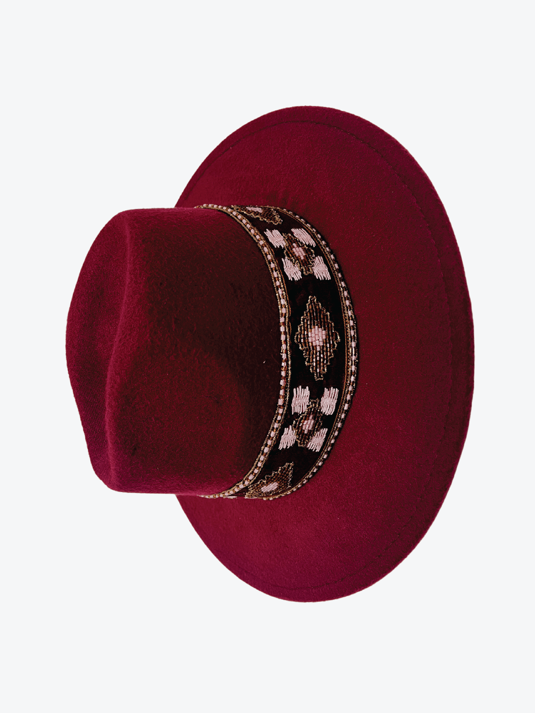 Embroidered Ikat Hat