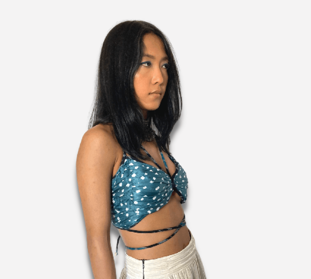 Turquoise Tie top