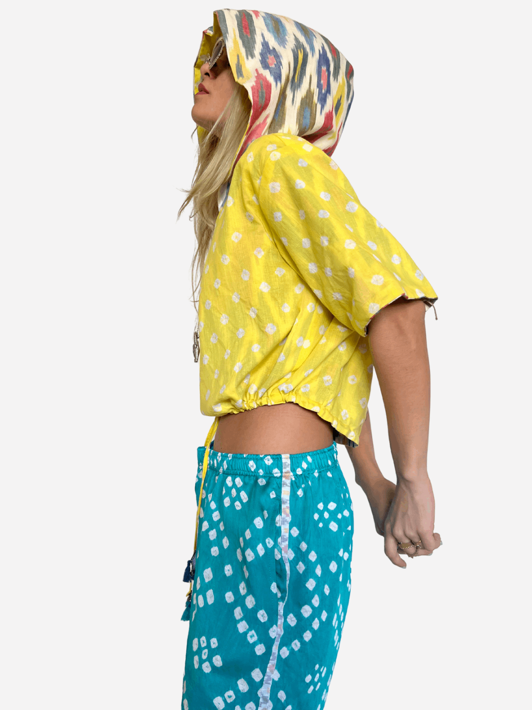 Crop Reversible Hoodie