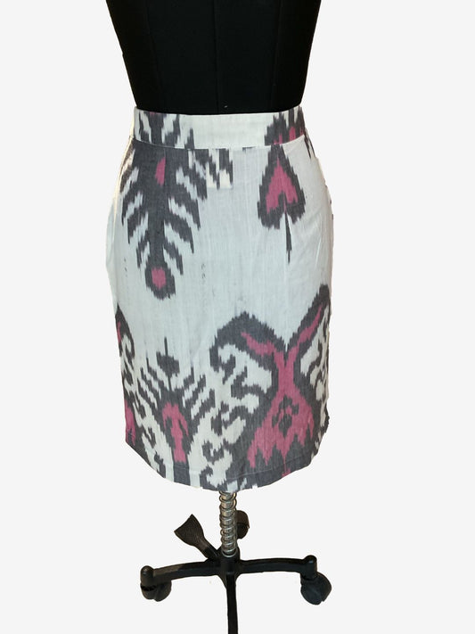 423 Pink handloom Skirt