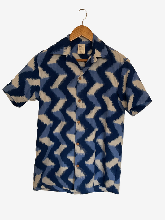 420 double ikat zig zag co-ord set