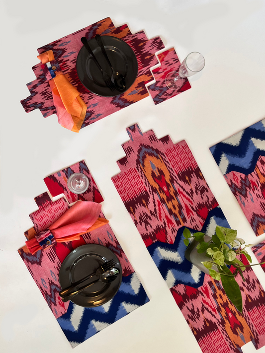 Geometric Ikat Set