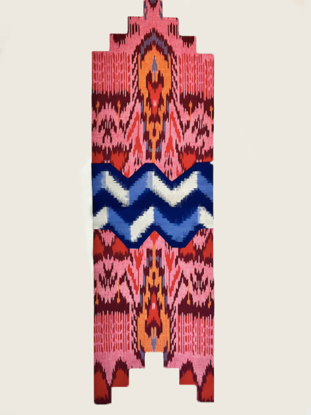 Geometric ikat runner