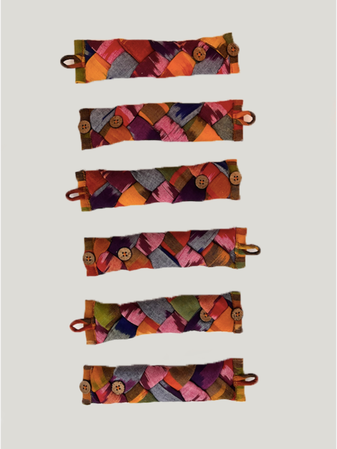 Braided Ikat Napkin holders