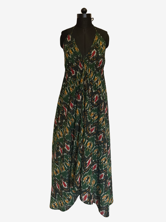 IKAT HALTER DRESS