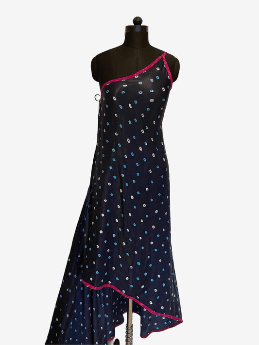 Indigo Drapped Saree