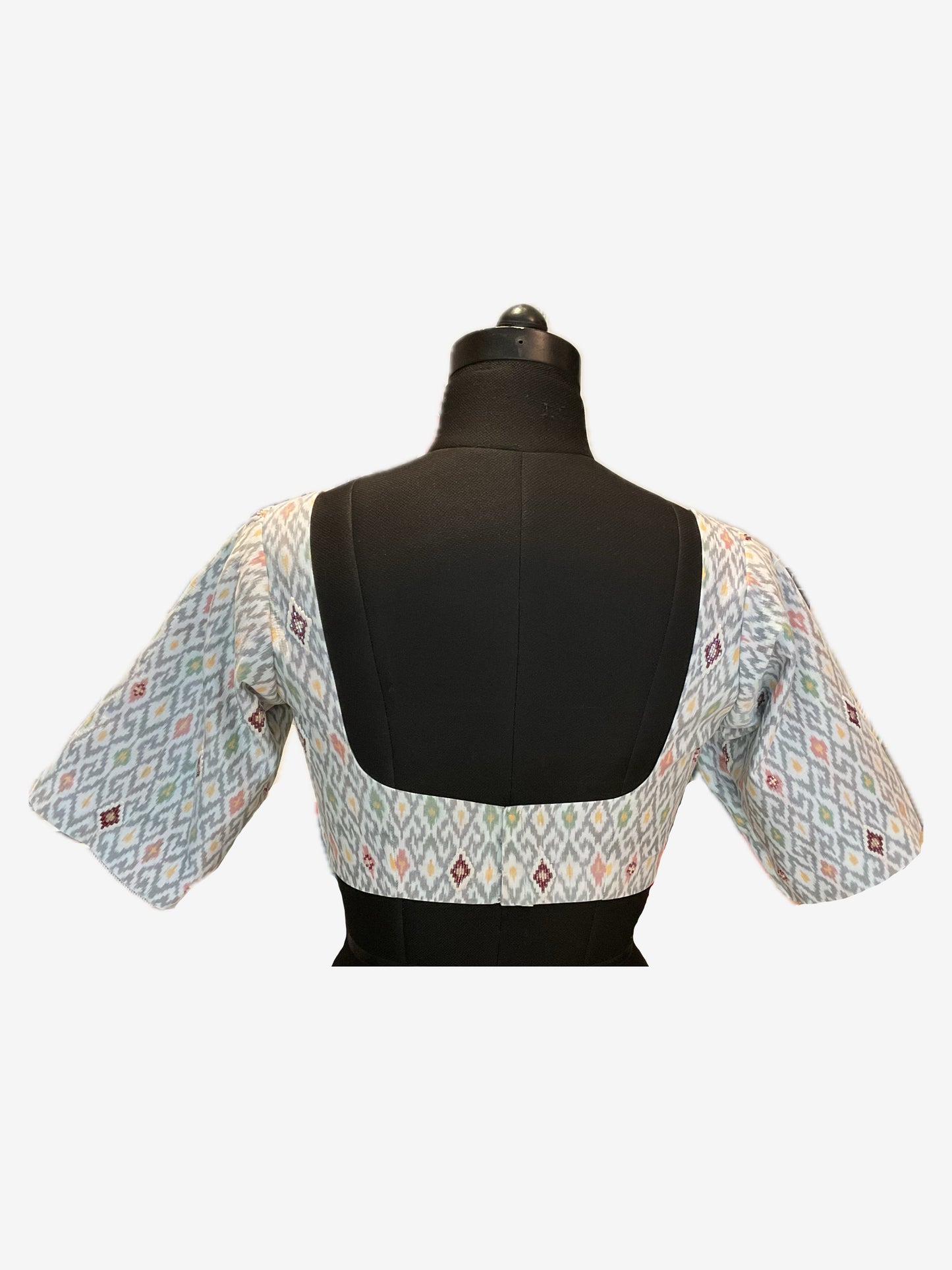 Embroidered Silk Ikat blouse