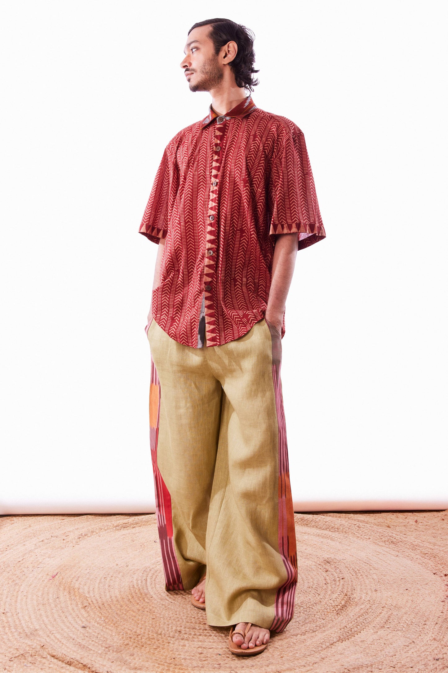 Green Linen Pants