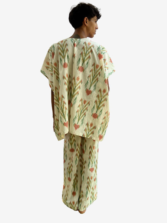 427 handloom flower weave pants