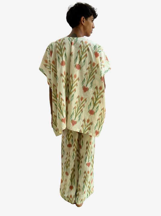 427 Handloom flower weave cape