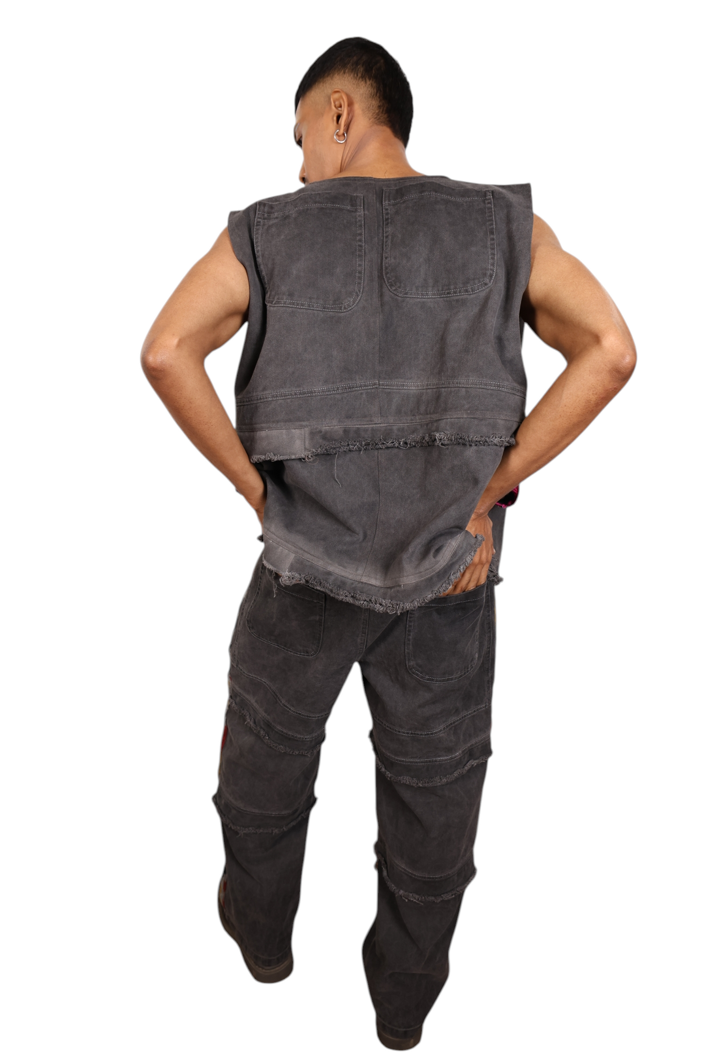 Embroidered Upcycled Jeans