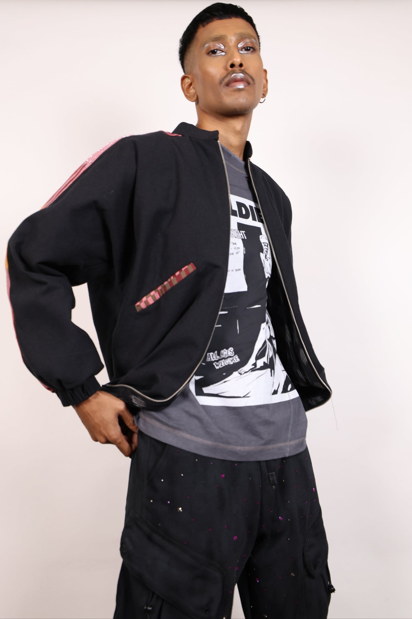 Embroidered Bomber Jacket