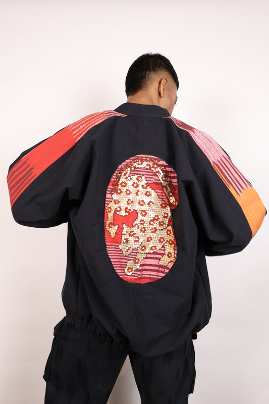 Embroidered Bomber Jacket