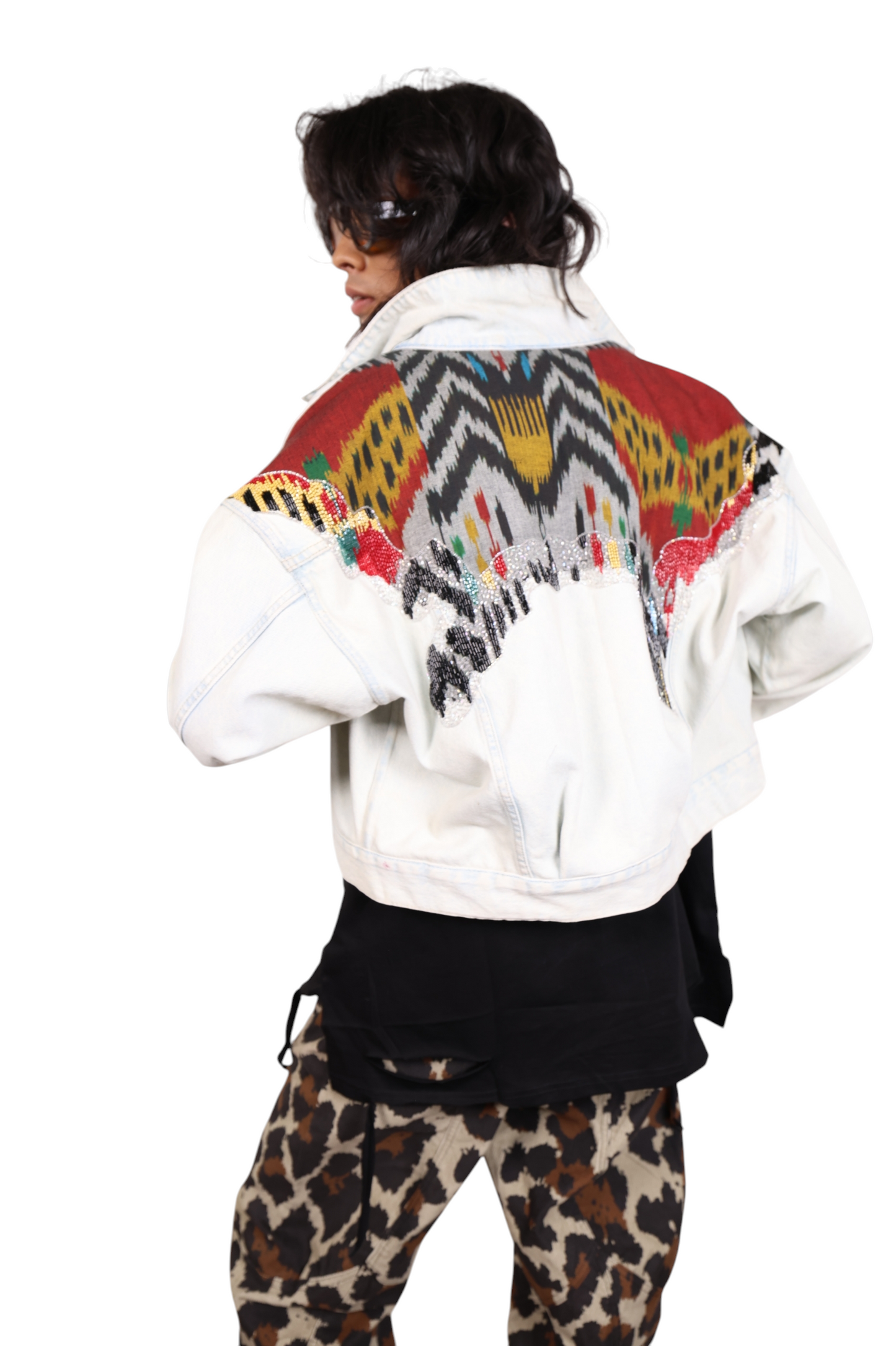 Embroidered denim jacket