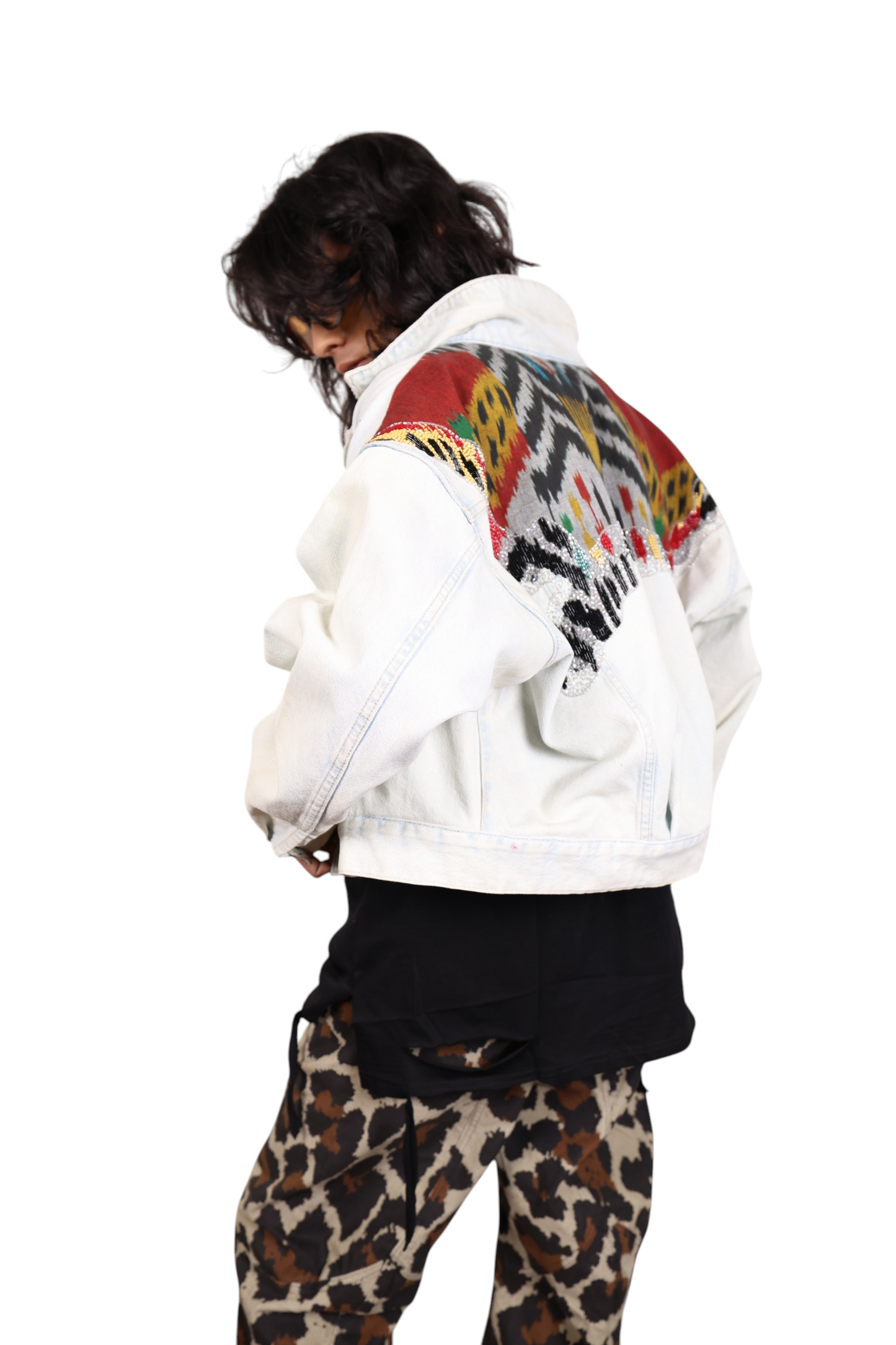 Embroidered denim jacket