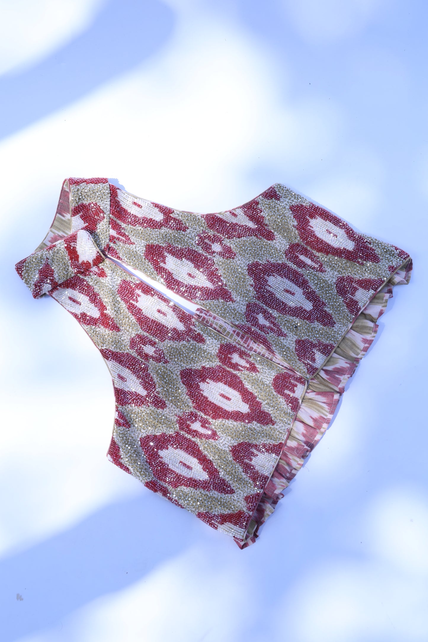 Halter Embroidered Top