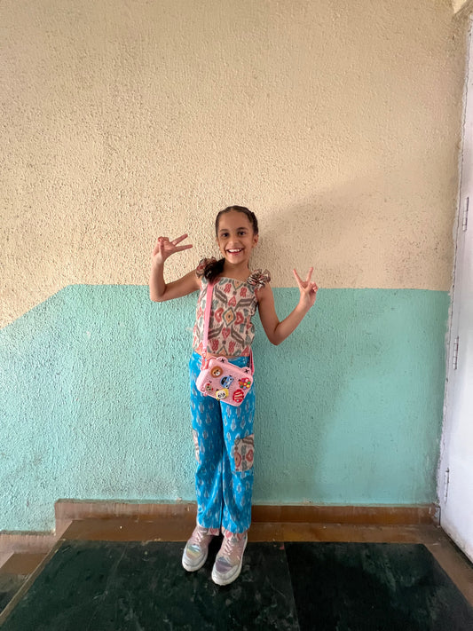Ikat Patch pocket pants