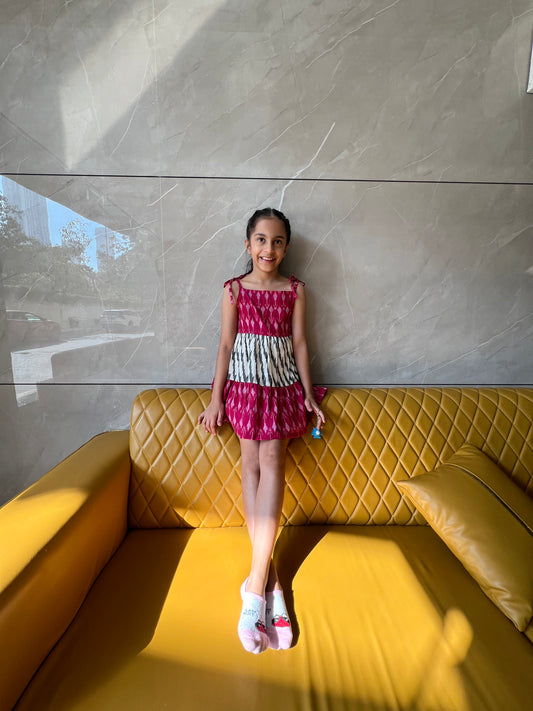 Strappy tiered dress
